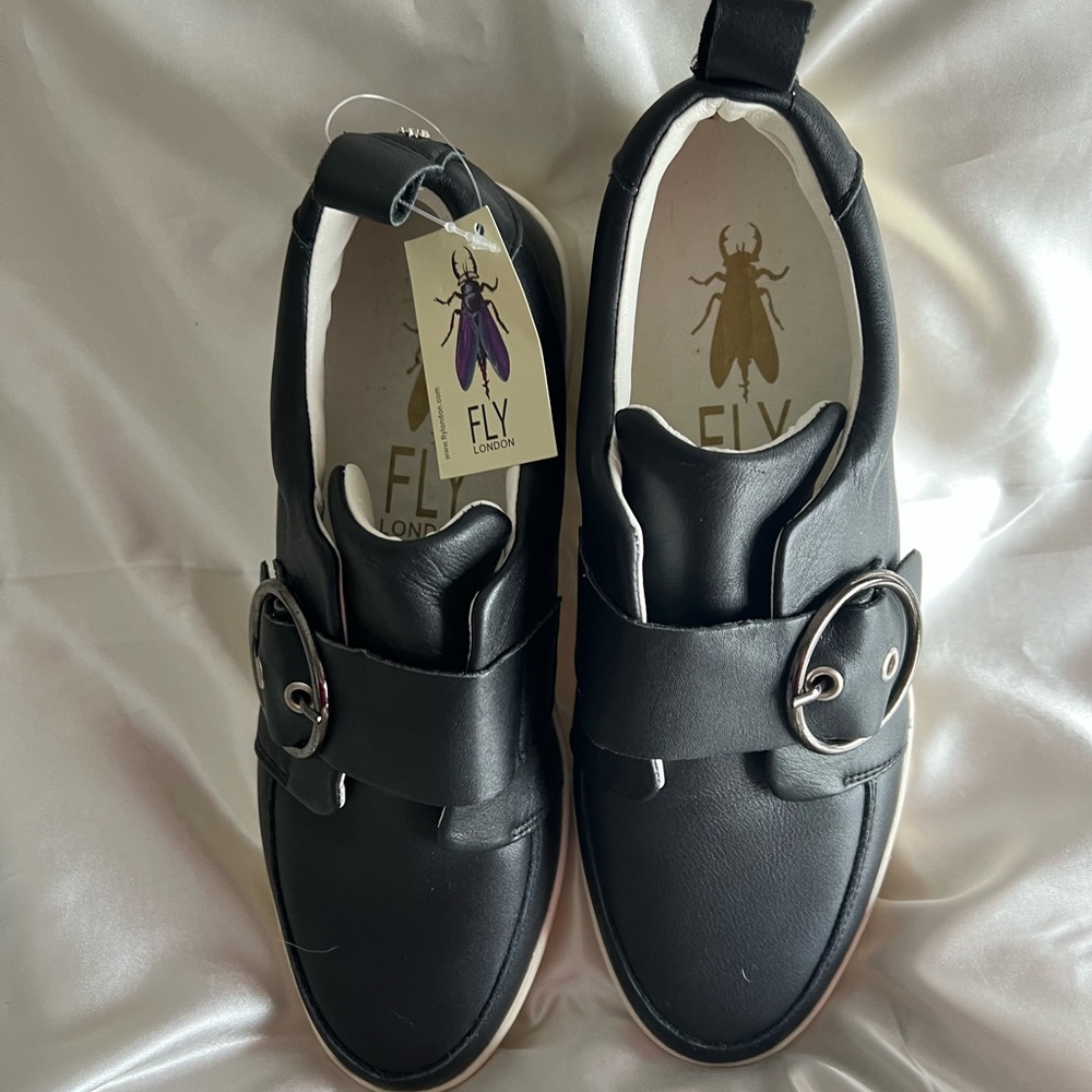 Fly London leather sneaker shoe.